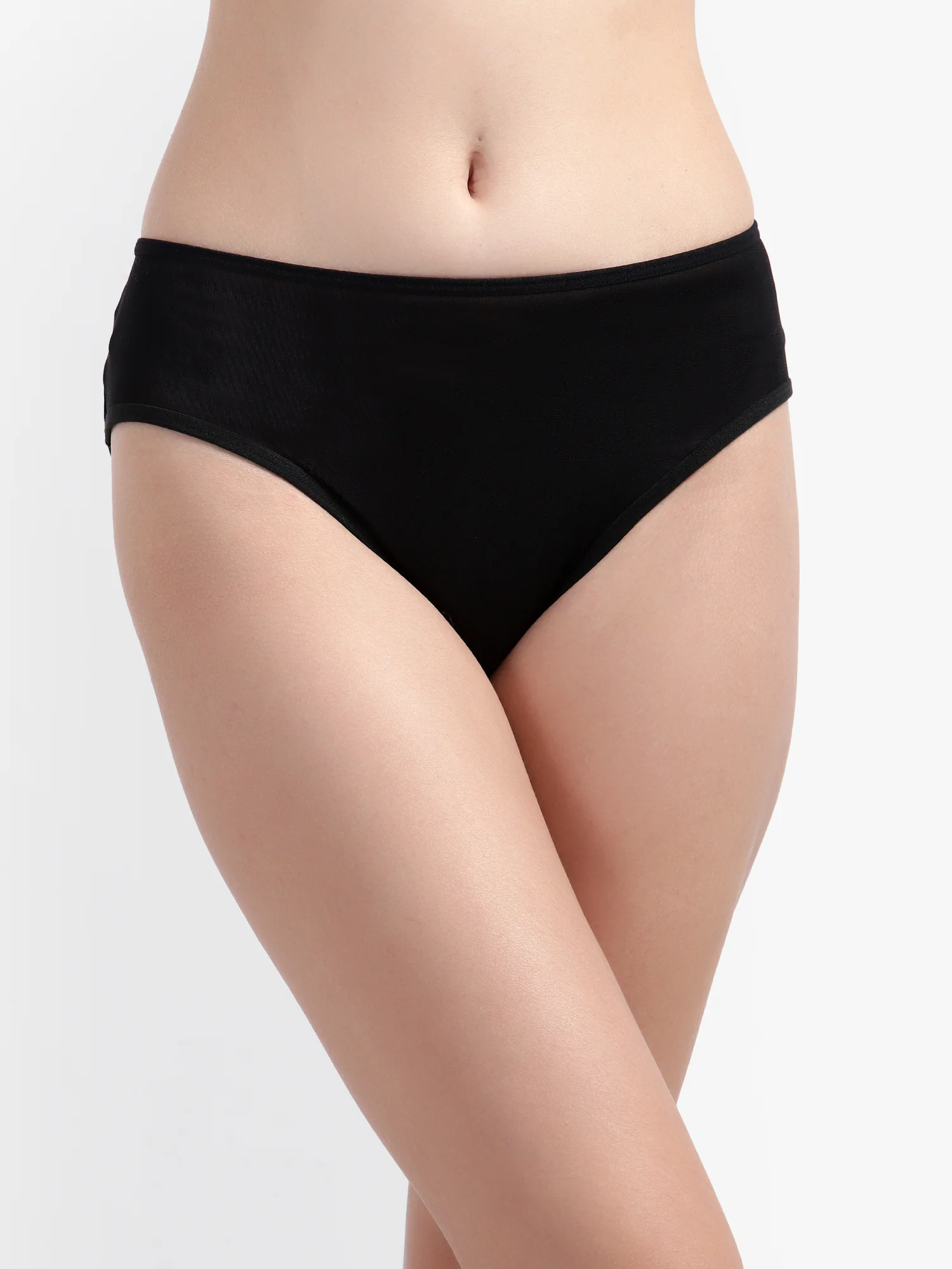 Air Mesh see through Black panties for women