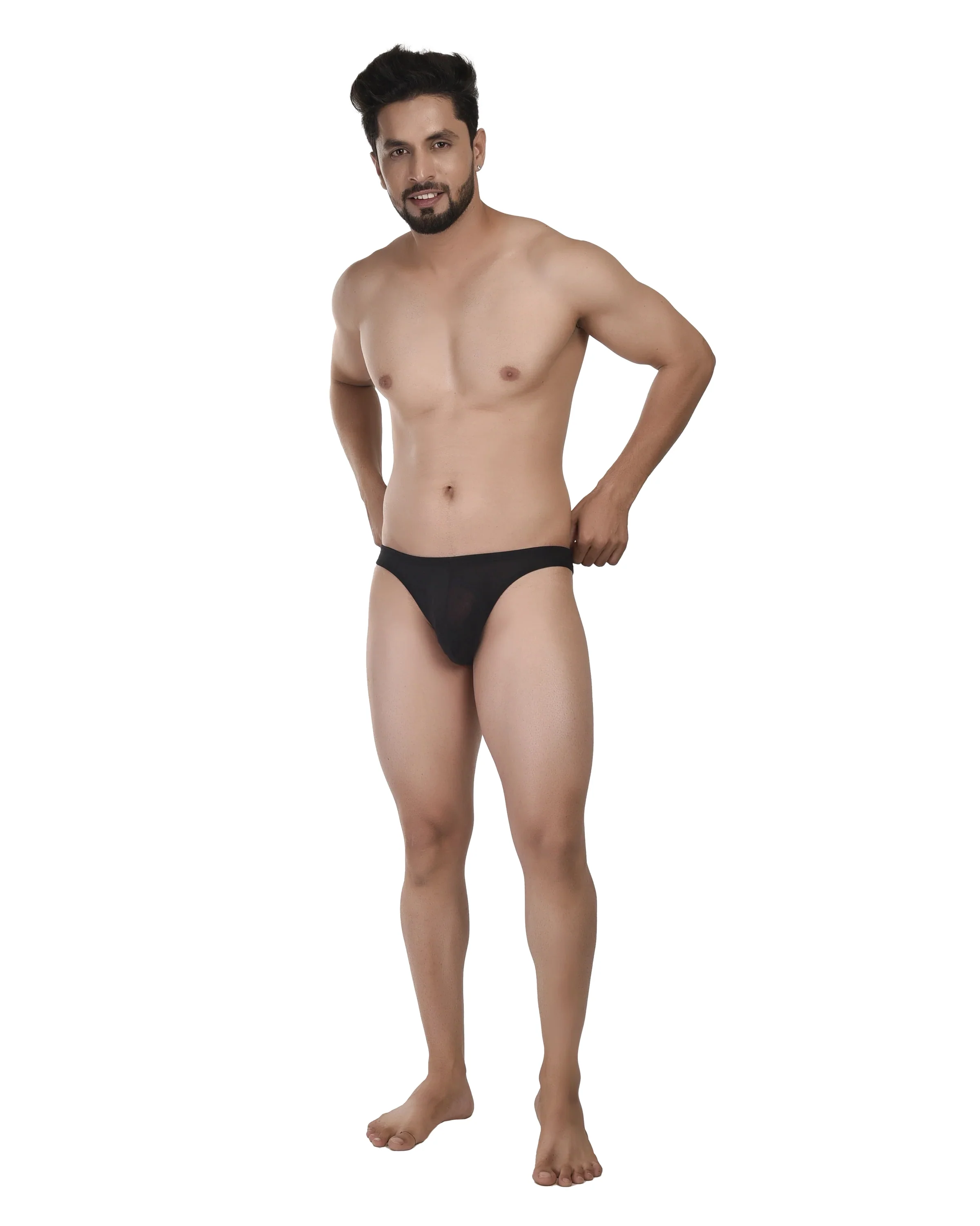 Bruchi Club Black Micro Modal Cheekini Brief for Men - No Ride Up - Image 4