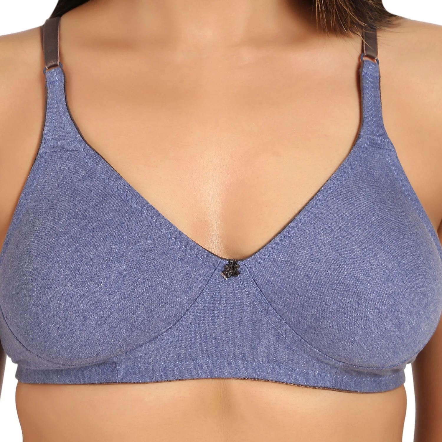 Blue  Tshirt Bra For Women - Image 5