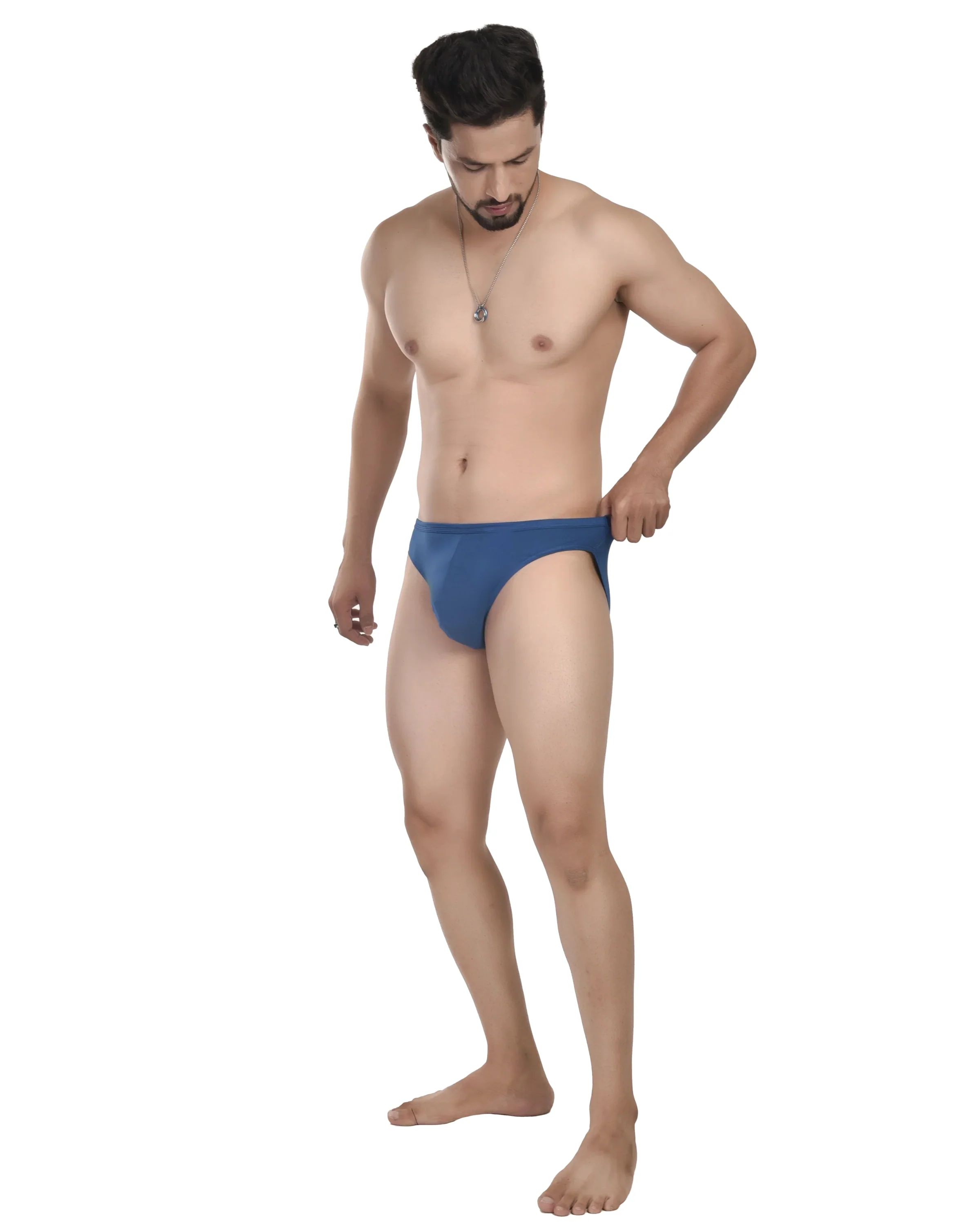 Bruchi Club Men’s Bikini Briefs | Ultra-Soft Micro Modal in Classic Air Force Blue - Image 4