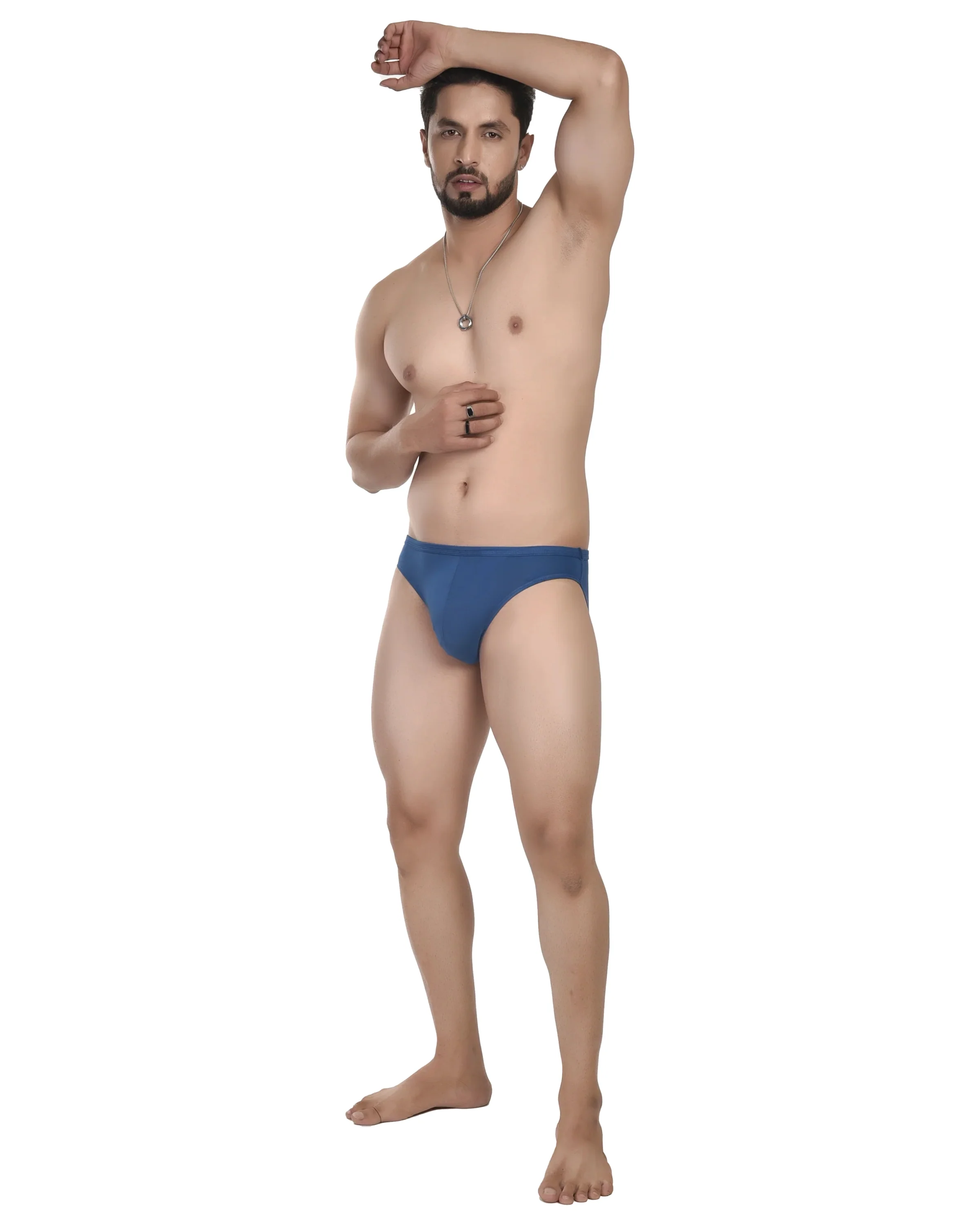 Bruchi Club Men’s Bikini Briefs | Ultra-Soft Micro Modal in Classic Air Force Blue - Image 5