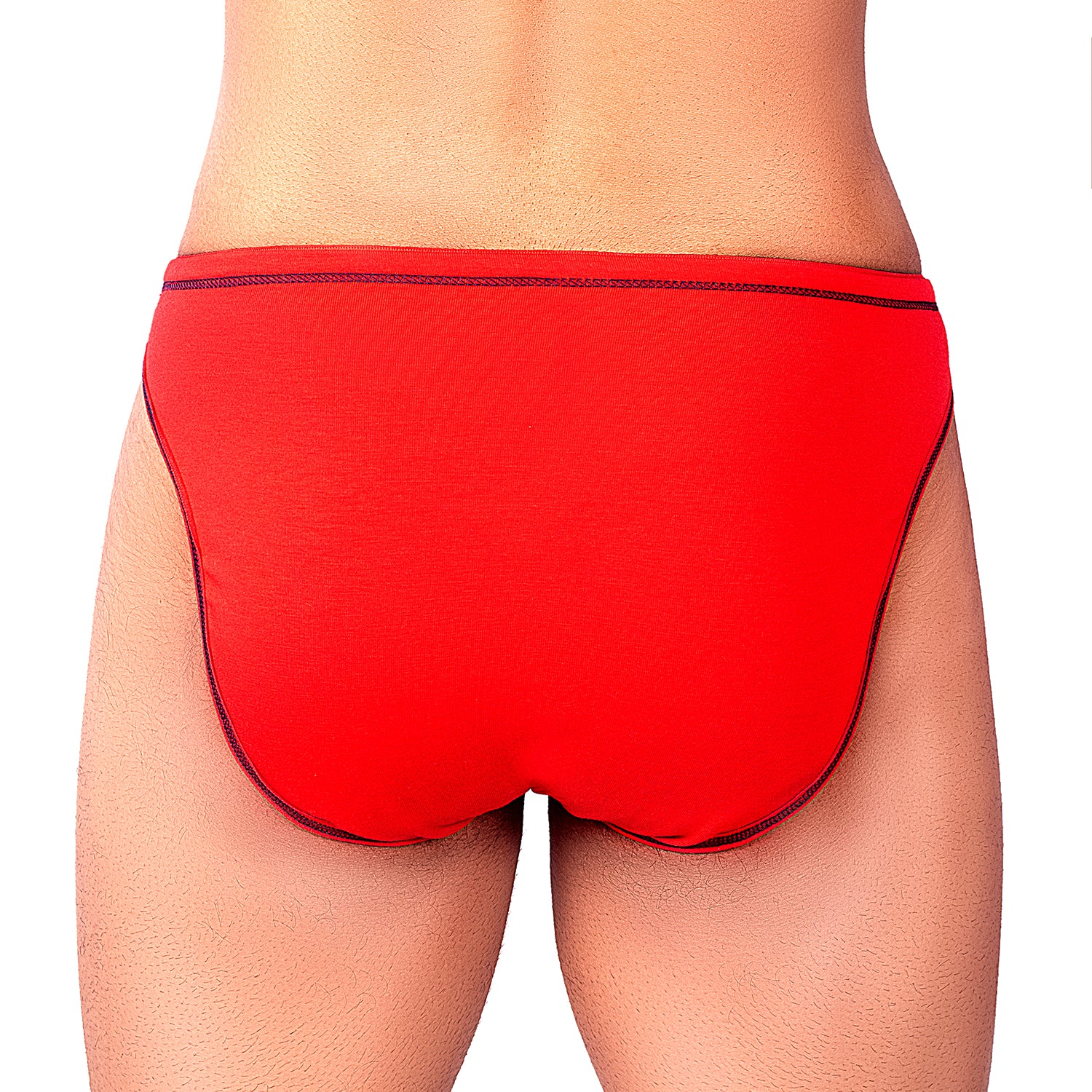 Bruchi Club Men’s Micro Modal Red Bikini Briefs – Sleek Low-Rise Comfort - Image 3