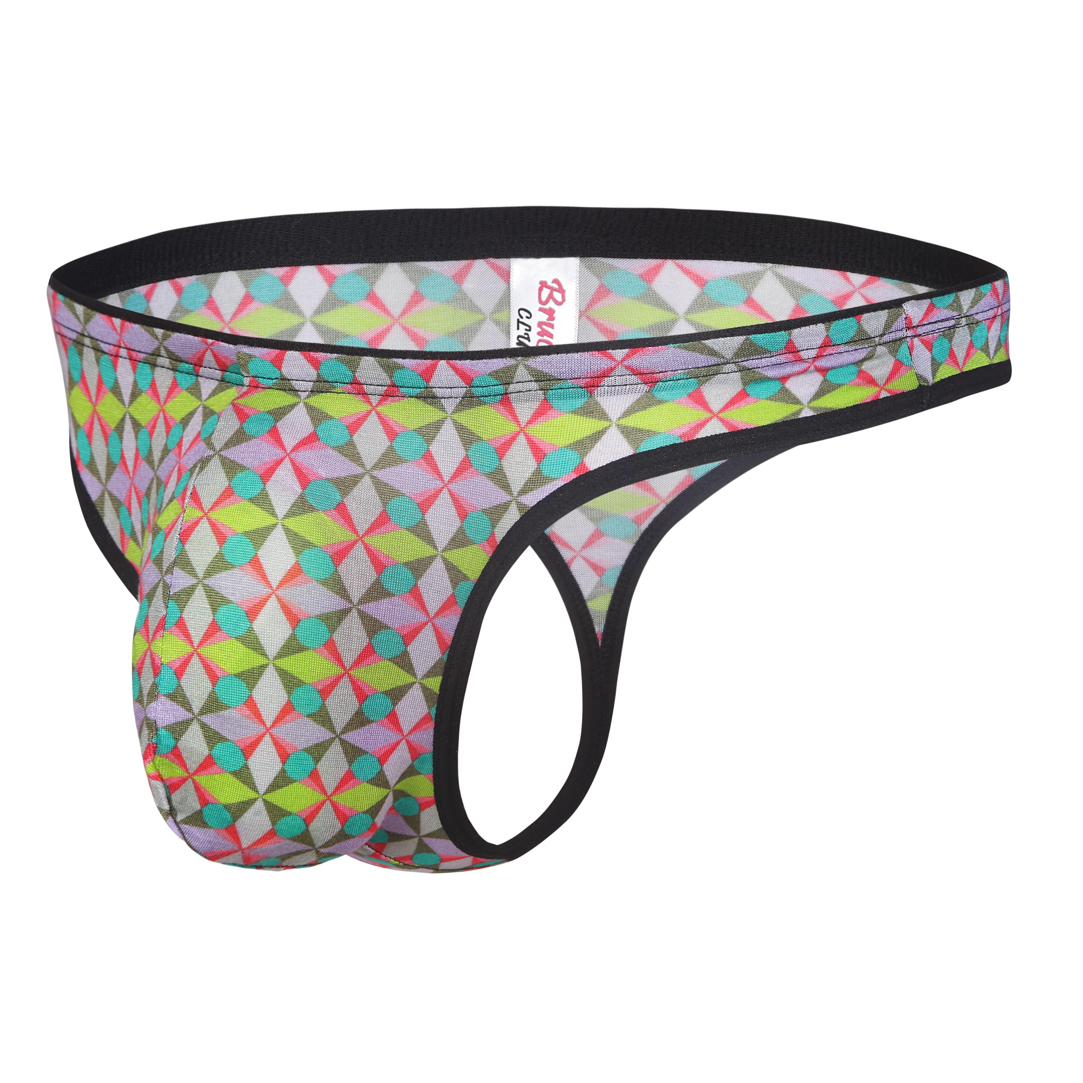 BRUCHI CLUB Micro Modal Fabric Multi Print Breathable Soft Eco-Friendly Men Thong - Image 3