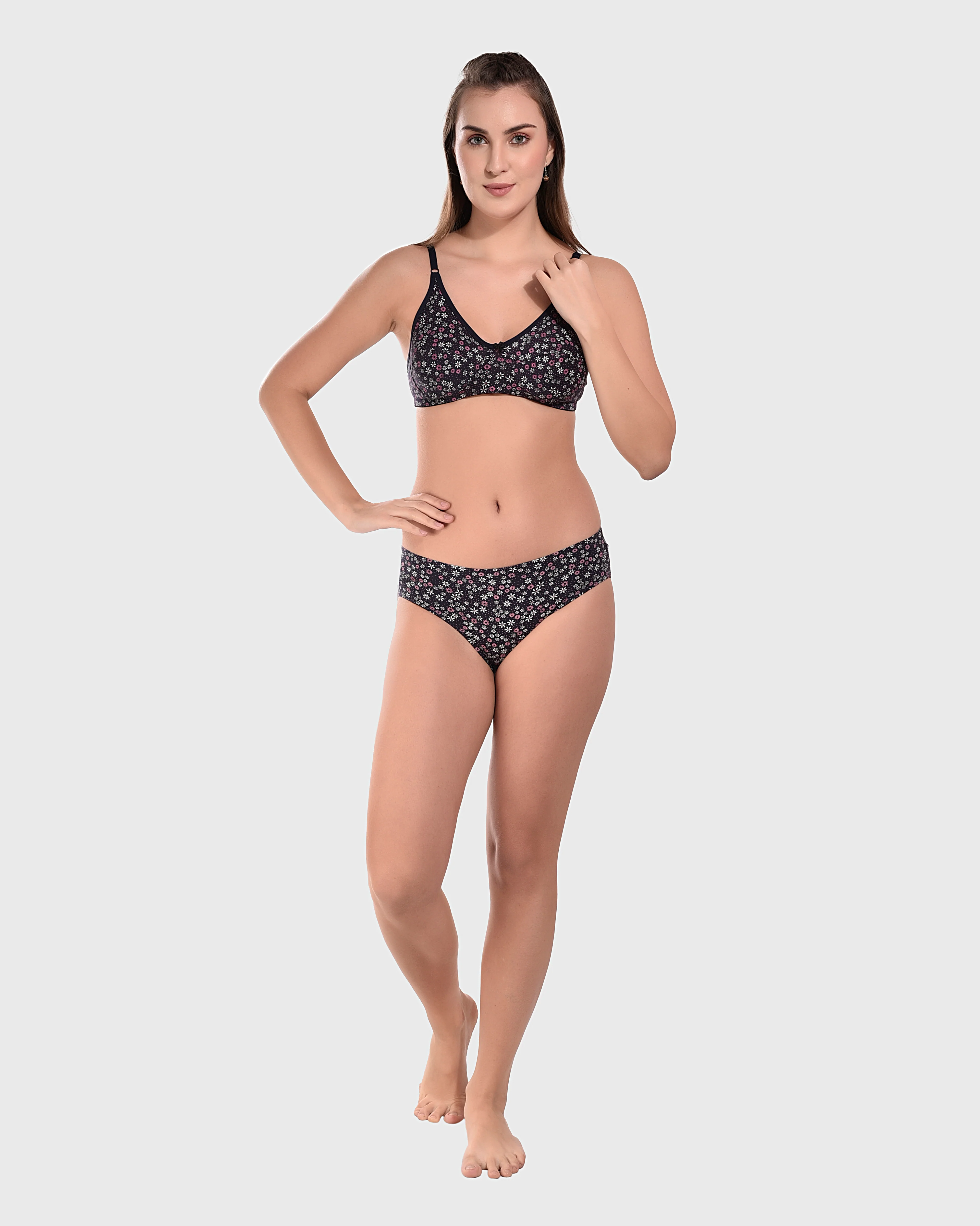 Bruchi Club Non-Wired Full Coverage Everyday Bra Panty Set - Image 5