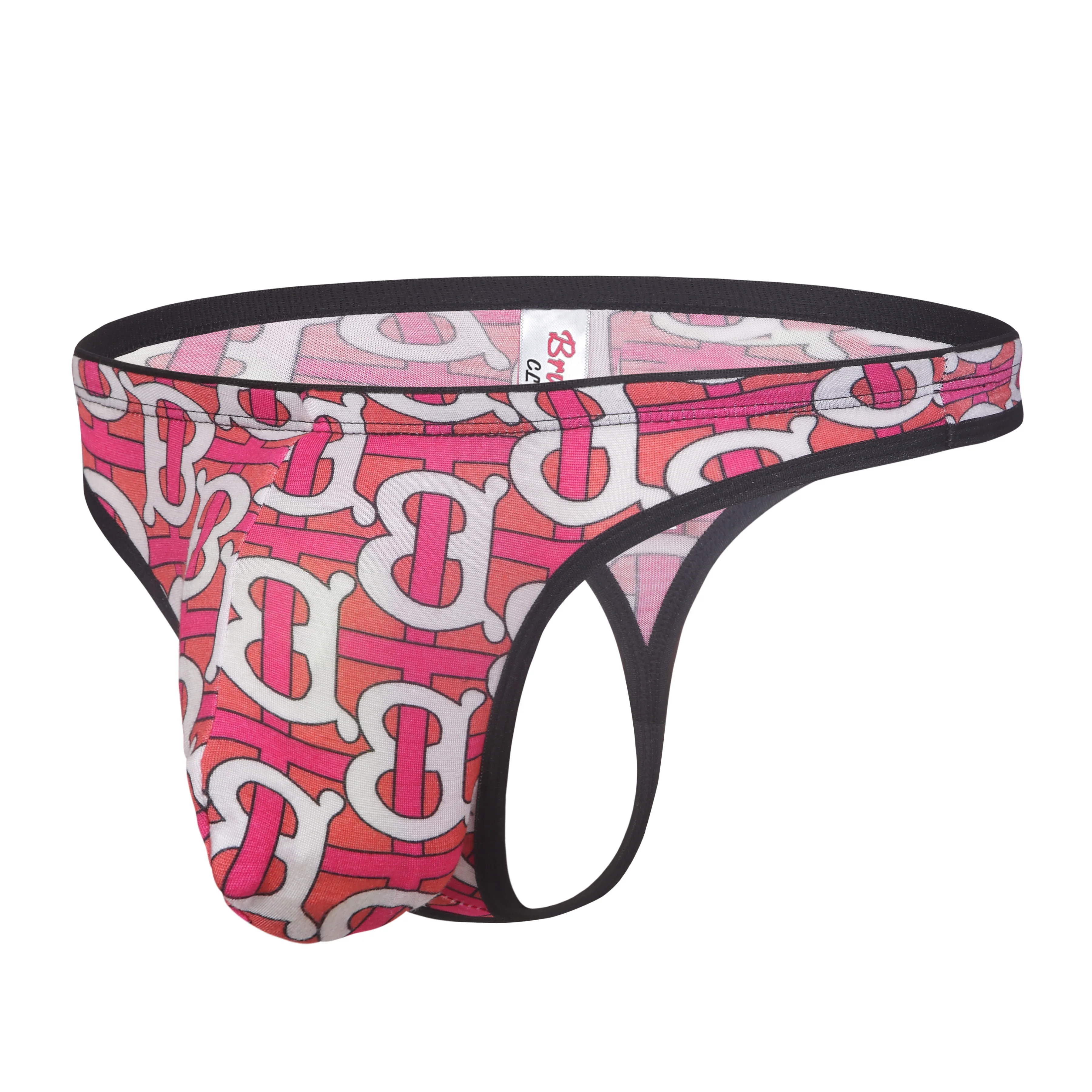 Bruchi Club Printed Micro Modal Men's Thong - Image 3