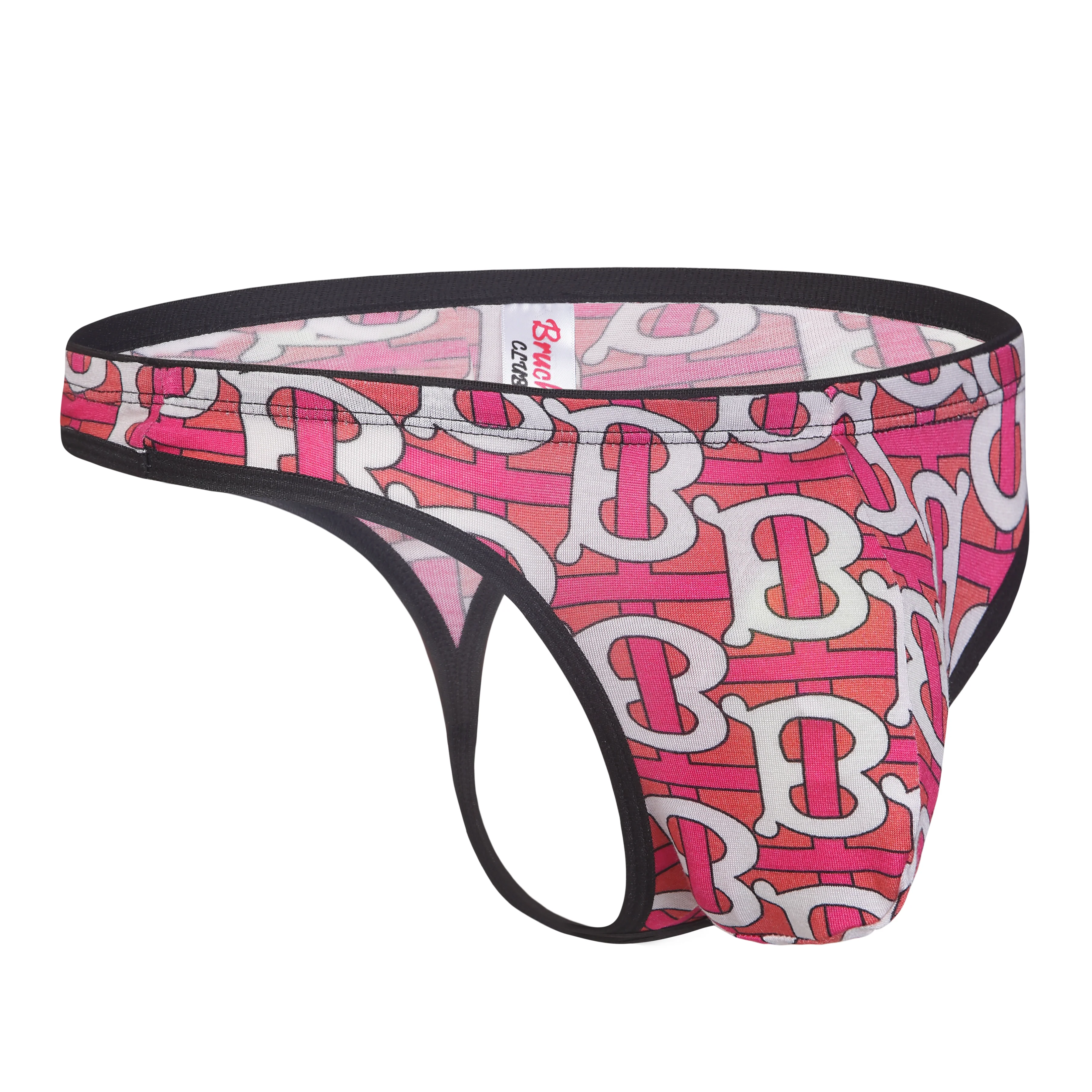 Bruchi Club Printed Micro Modal Men's Thong - Image 4