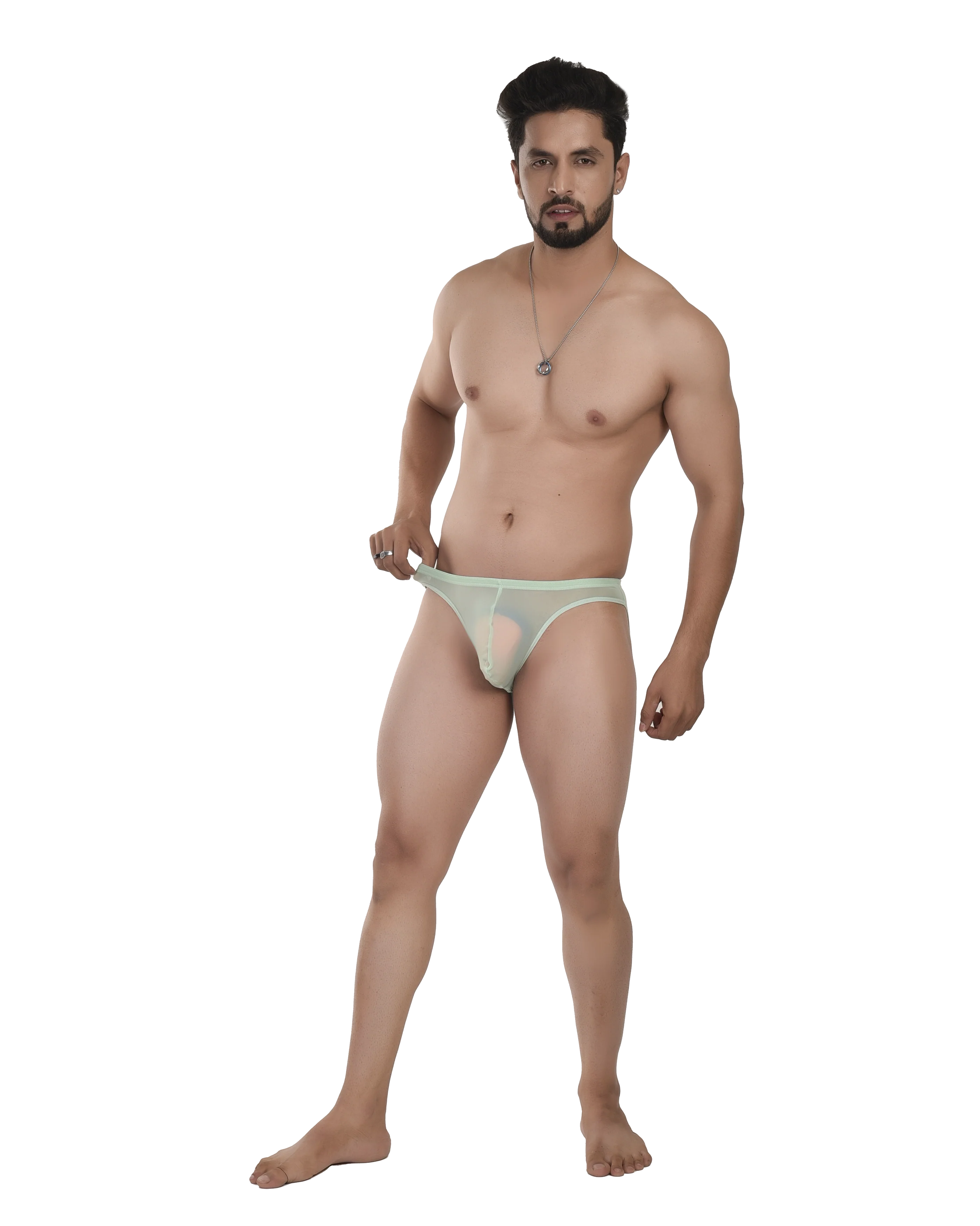 Bruchi Club See-Through Mesh Bikini Briefs for Men - Image 5