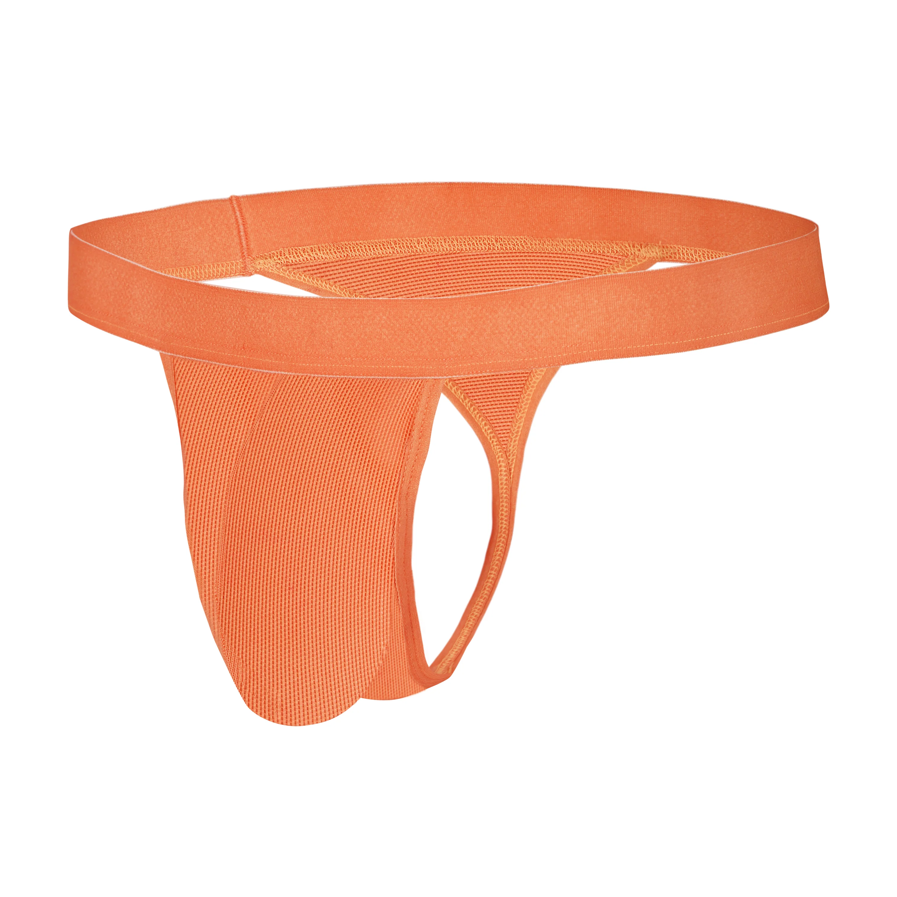 Bruchi Club Side String Tiger Orange See Through Men Thong - Image 3