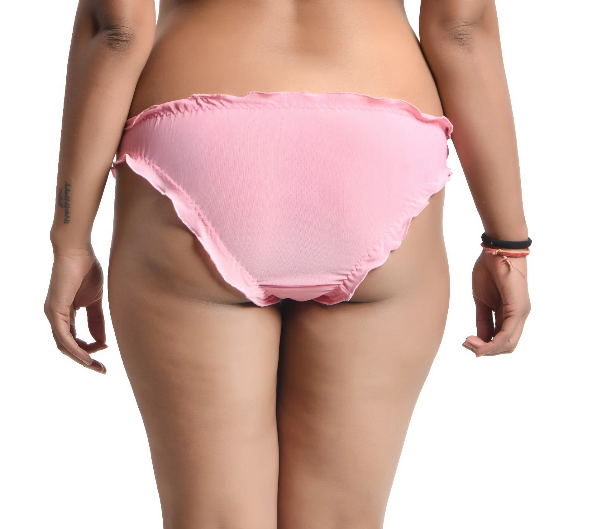 Pink Net Fril panty for women - Image 4