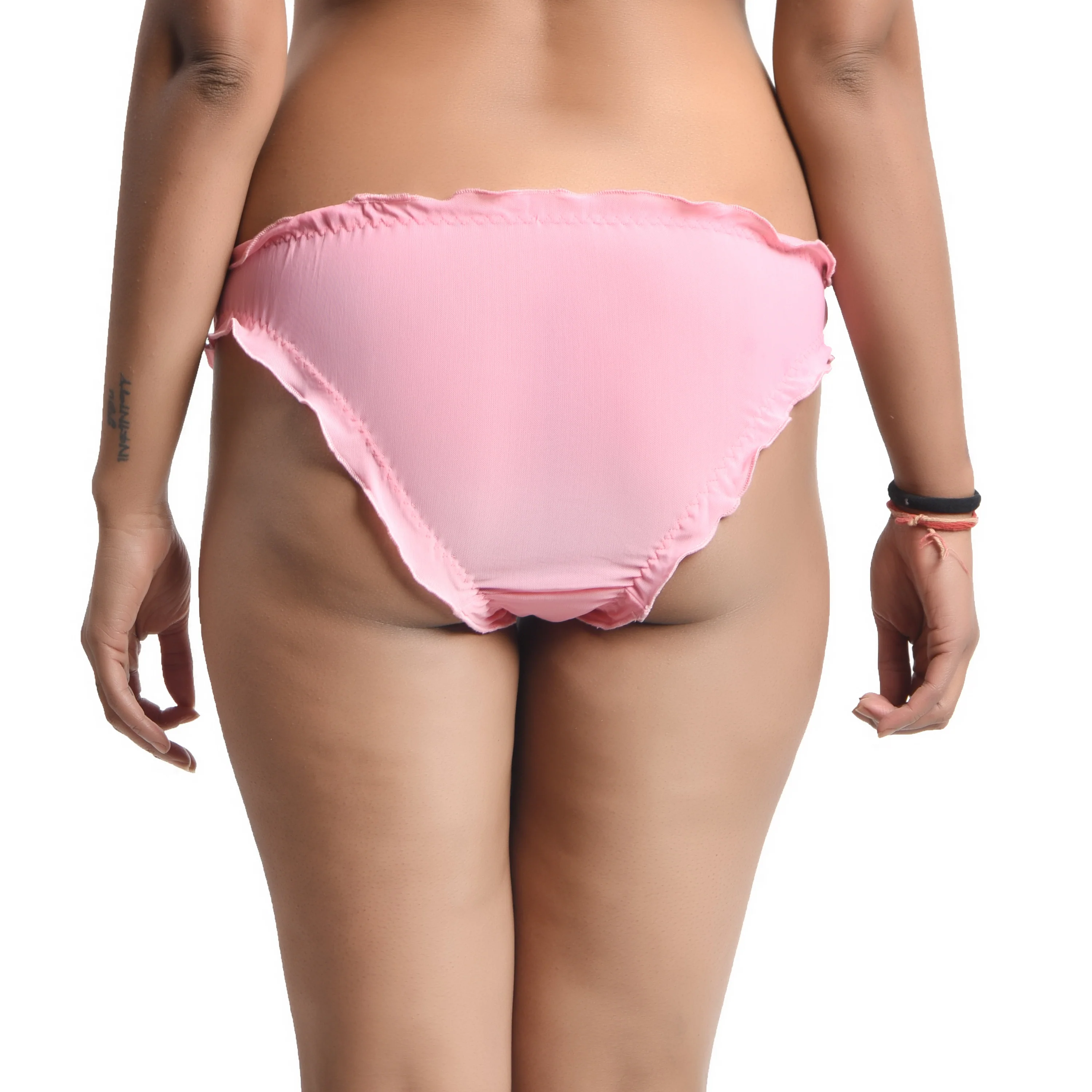 Pink Net Fril panty for women - Image 5