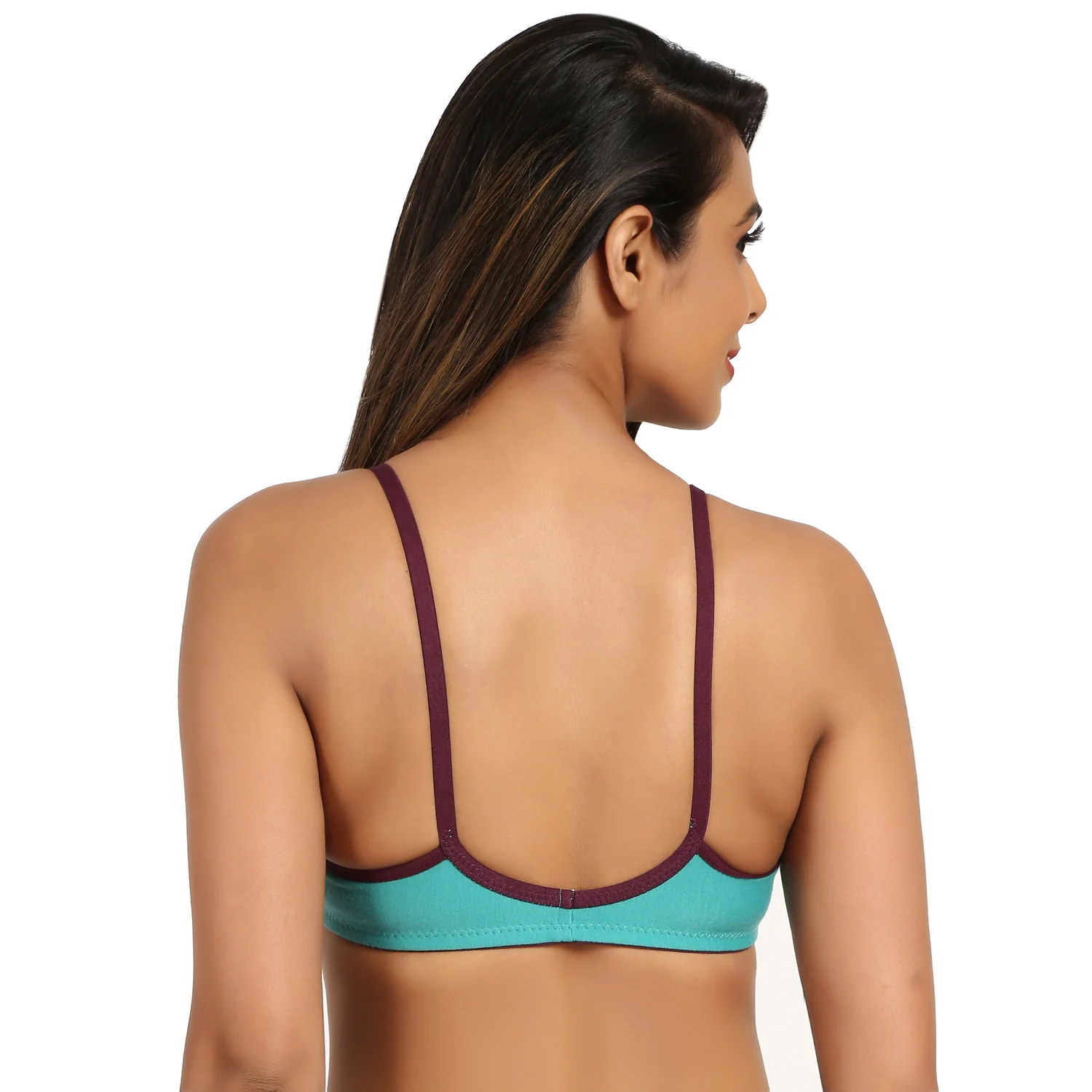 Green Front Open Non Padded Bra For Women - Image 6