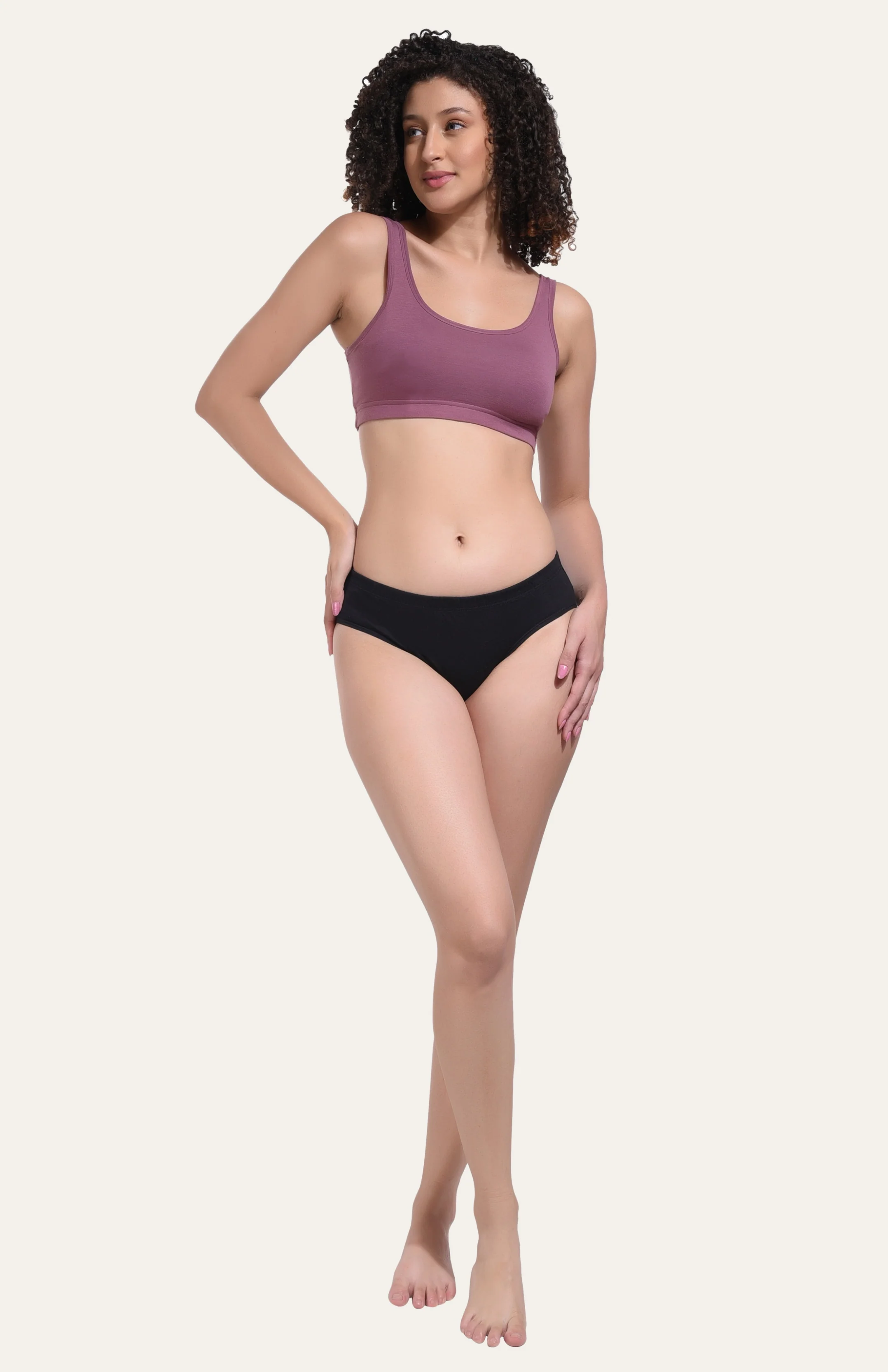 Low Rise Anti Odour Pure Cotton Black Hipster Panty for women - Image 6