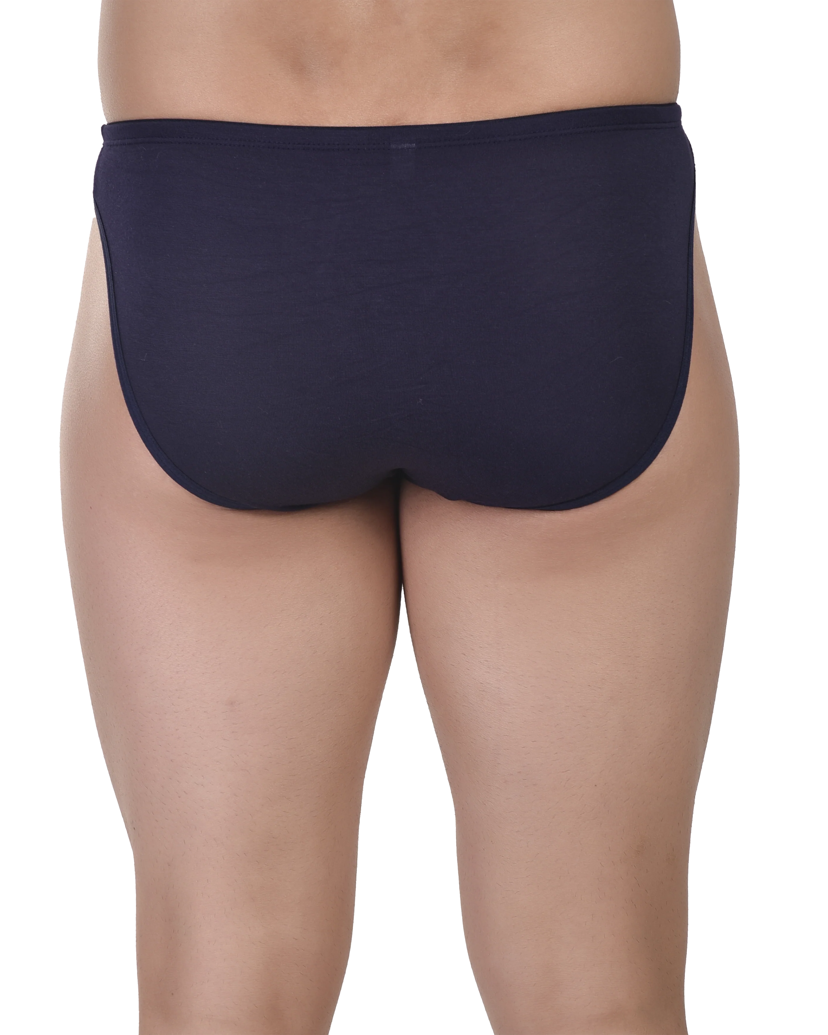 Navy Blue Bikini Briefs Men ₹349 | Micro Modal Low Rise No Ride-Up S-XXL - Image 2