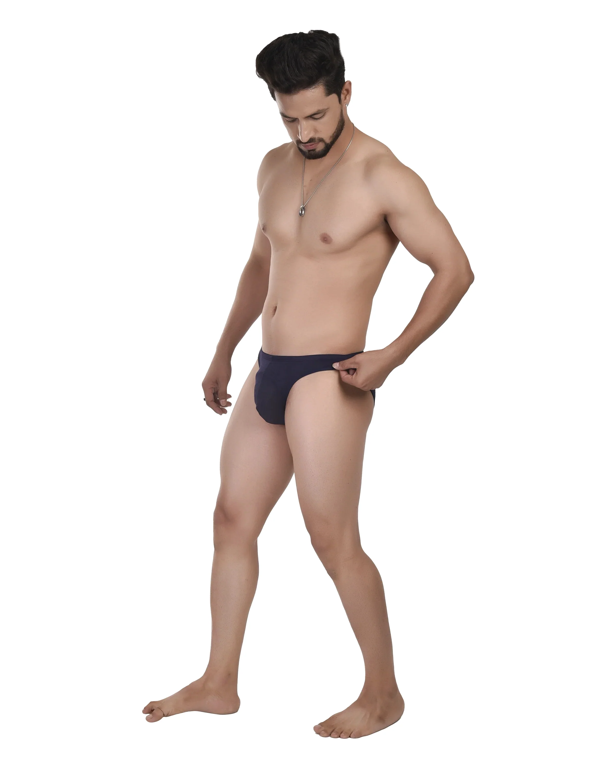 Navy Blue Bikini Briefs Men ₹349 | Micro Modal Low Rise No Ride-Up S-XXL - Image 5