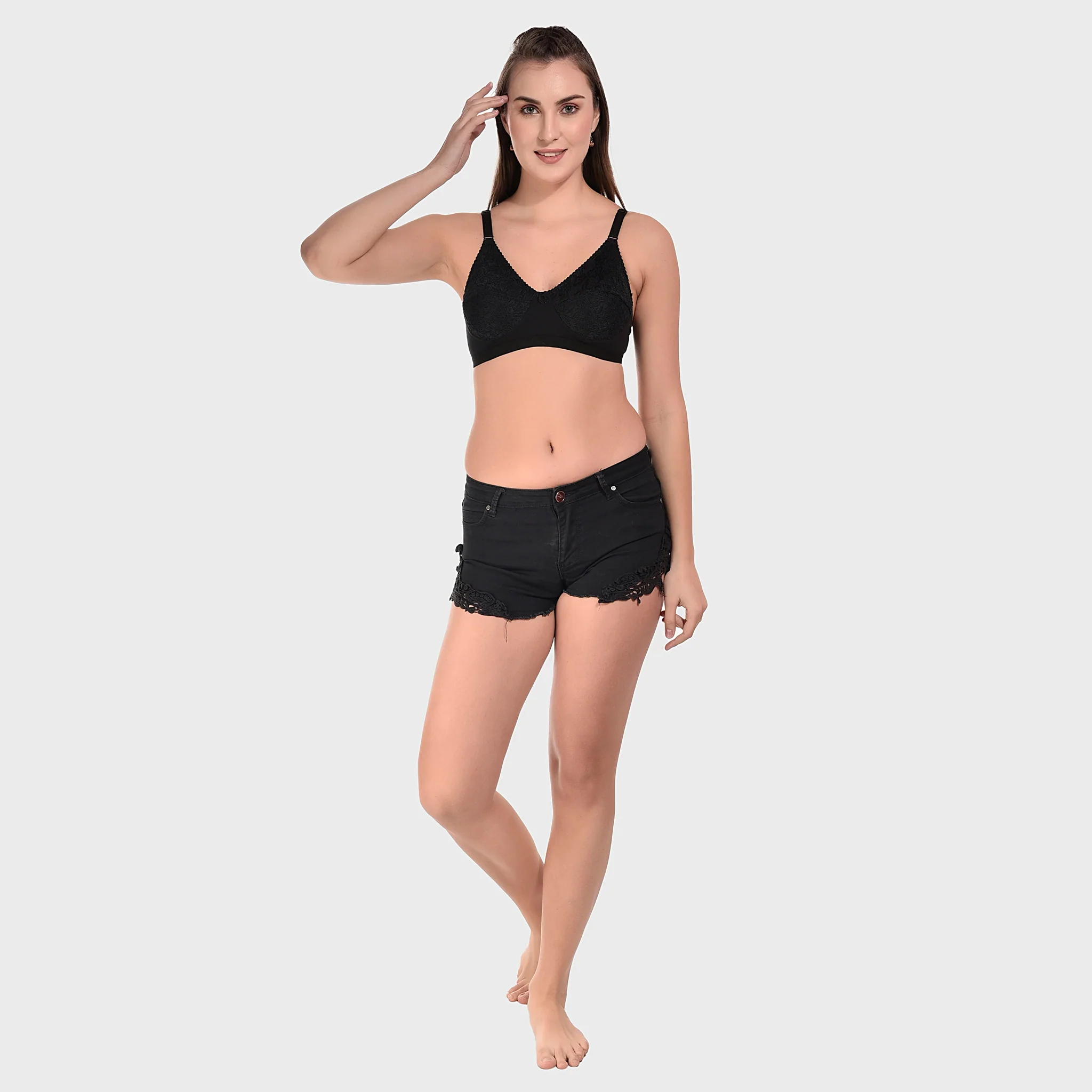 Non-Padded Wirefree Full Coverage Super Contouring M-Frame Full Support Bra - Image 7