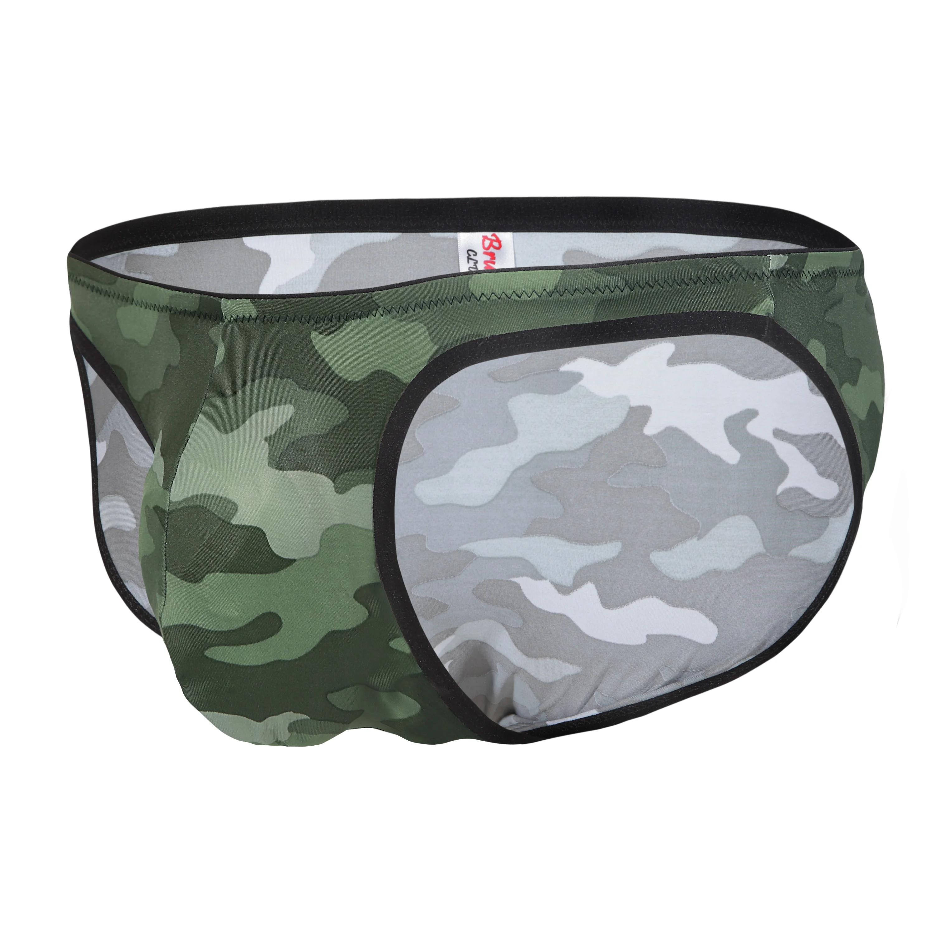 Printed Nylon Men Bikini Briefs - Image 2