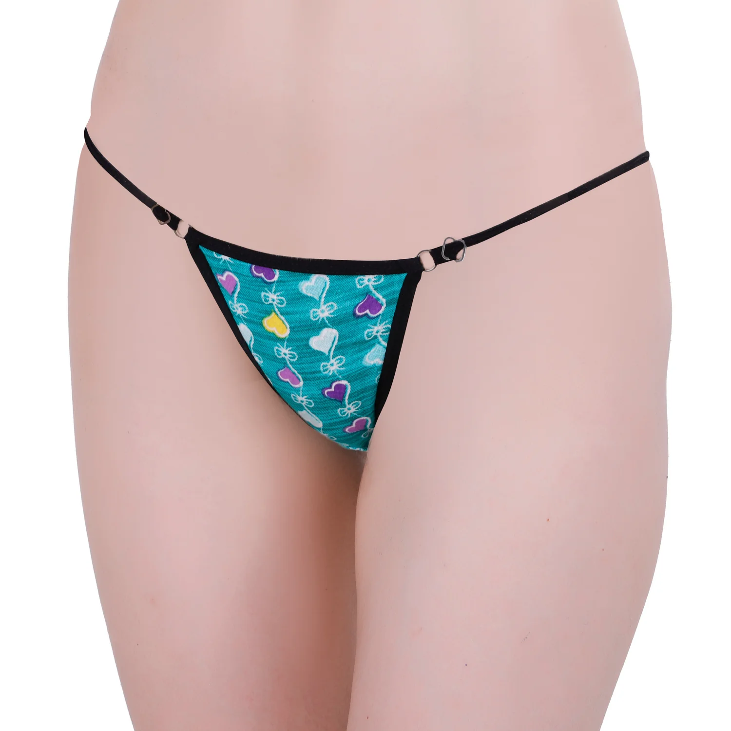Women’s Printed Adjustable String Thong Panty